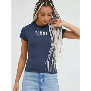Tommy Jeans dámské modré tričko